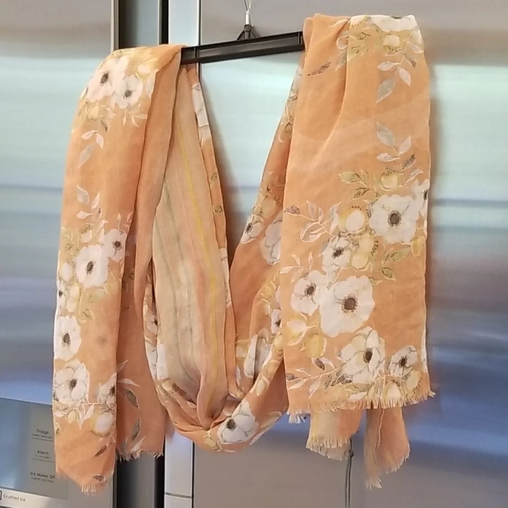 💕MONSERAT DE LUCCA💕 Floral Chiffon Scarf